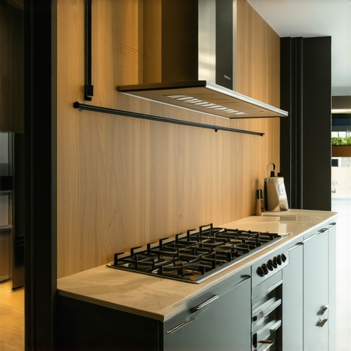 Modern kitchen featuring hidden compartments and advanced storage solutions
