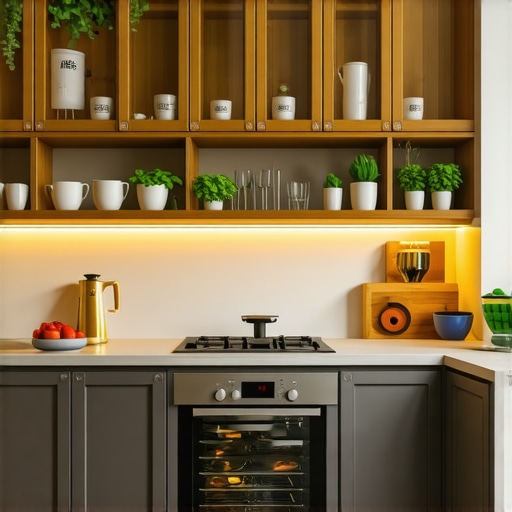 A sleek kitchen showcasing innovative storage solutions and custom cabinetry.