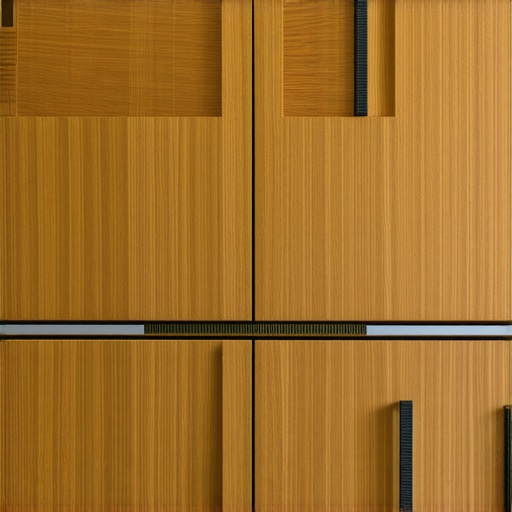 Close-up of wood grain with matte finish and stylish hardware.