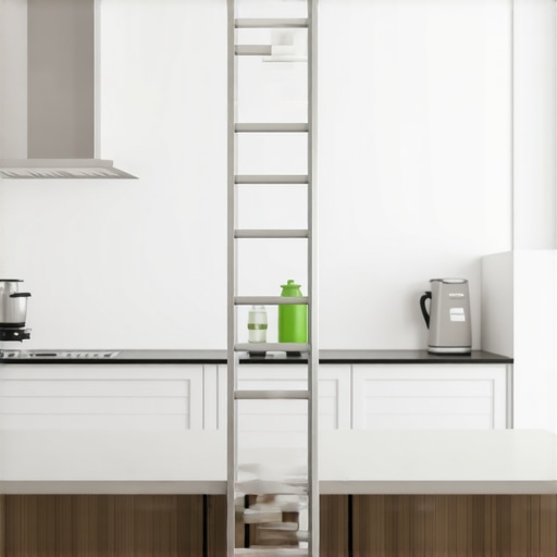 The Hidden Toekick Ladder: A Vertical Solution for High-Ceiling Kitchens
