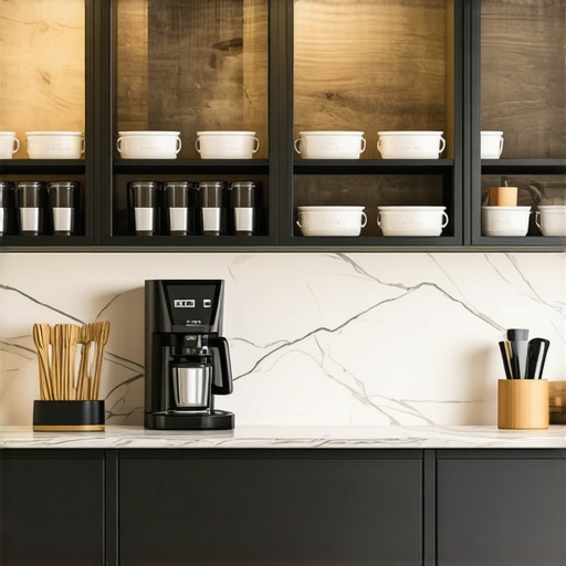 How to Hide a Cluttered Coffee Station Without Using a Bulky Appliance Garage