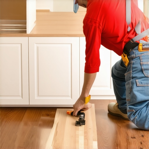 How to Level Base Cabinets on a Slanted Floor Using Shims and Braces