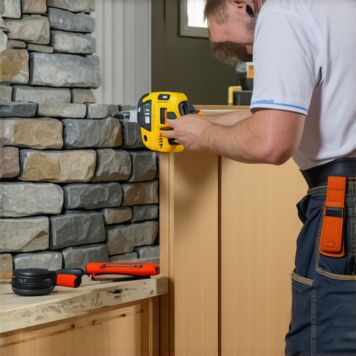 How to Scribe a Cabinet Filler Strip to an Uneven Stone Wall