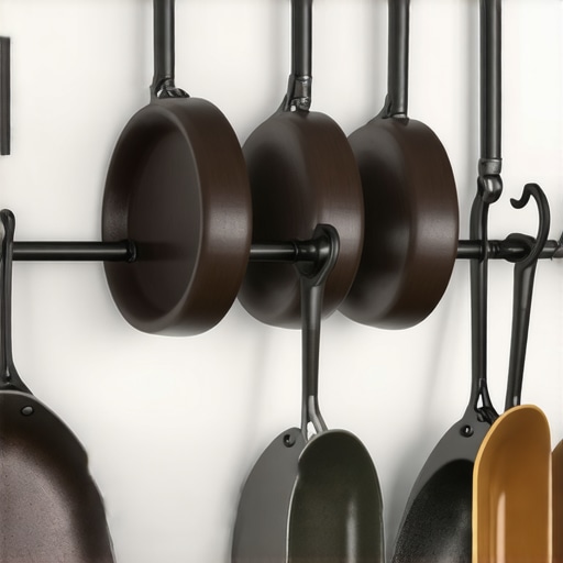 3 Heavy-Duty Hooks for Hanging Cast Iron Inside a Pantry