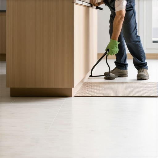 How to Level an Island on an Uneven Tile Floor