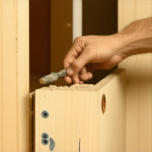 How to Repair a Stripped Hinge Screw Hole in Particle Board Cabinets