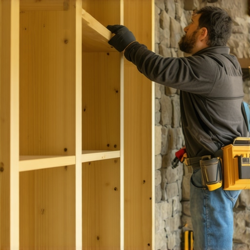 How to Scribe a Built-In Bookshelf to a Crooked Stone Wall