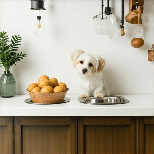 Stylish built-in pet feeding station with storage in a contemporary kitchen
