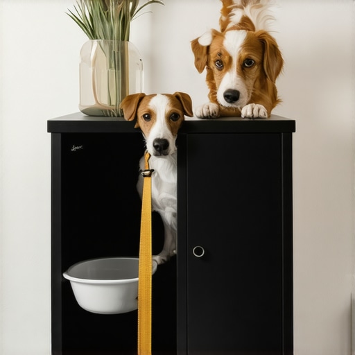 The Pet Station Built-In That Hides Food Bowls and Leashes