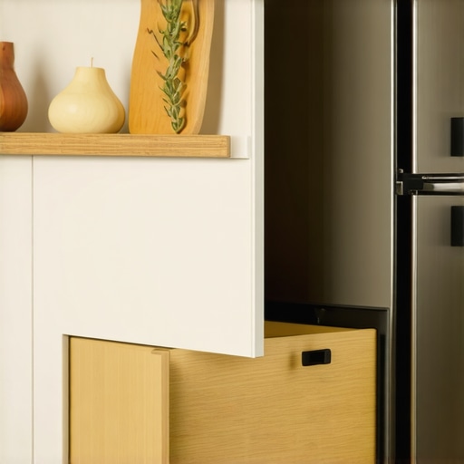 The Pull-Out Step Stool That Hides Behind Your Cabinet Base