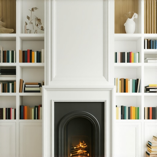 The Secret to Seamless Built-in Bookshelves Around a Fireplace