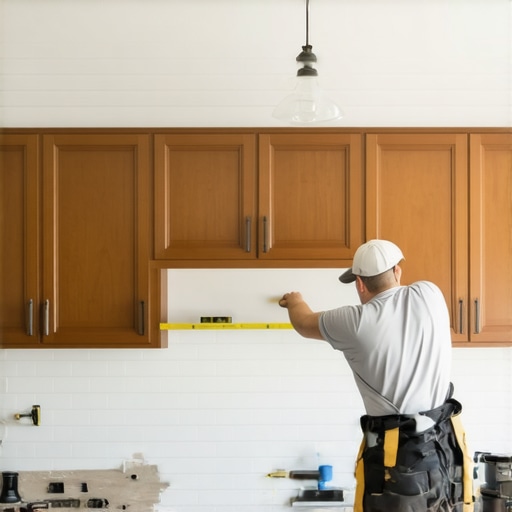 The Trick to Installing Crown Molding on Cabinets That Reach the Ceiling