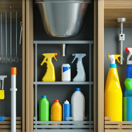 The Under-Sink Organizer That Works Around Your Plumbing Pipes