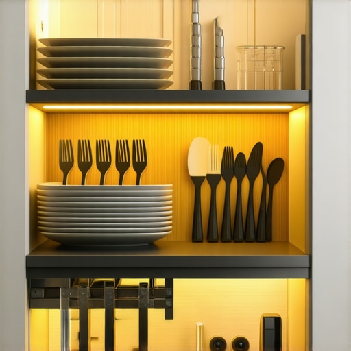 Advanced Internal Cabinet Storage Solutions Detail of custom kitchen cabinet internal storage organizers.
