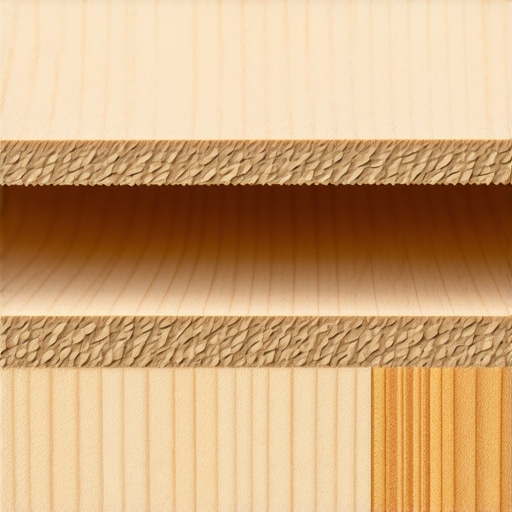 A cross-section of furniture-grade plywood and solid oak illustrating structural stability