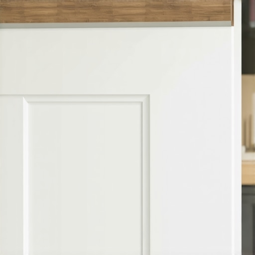 Mounting a magnetic knife strip on the vertical stiles of a cabinet door frame