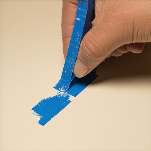 Creating a tape dam for laminate repair Step-by-step laminate countertop corner repair using tape and filler.