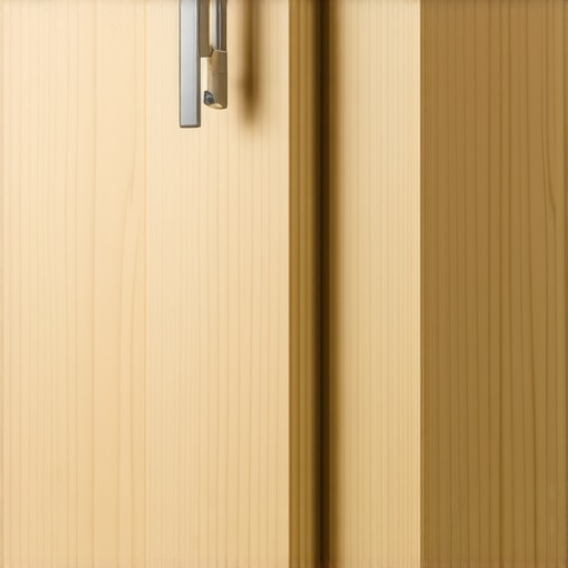 Close up of a professional cabinet door showing how the panel sits in the groove for expansion