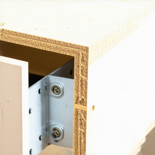 Heavy-duty undermount drawer slide installation Close-up of metal drawer slides on a custom wood cabinet drawer.