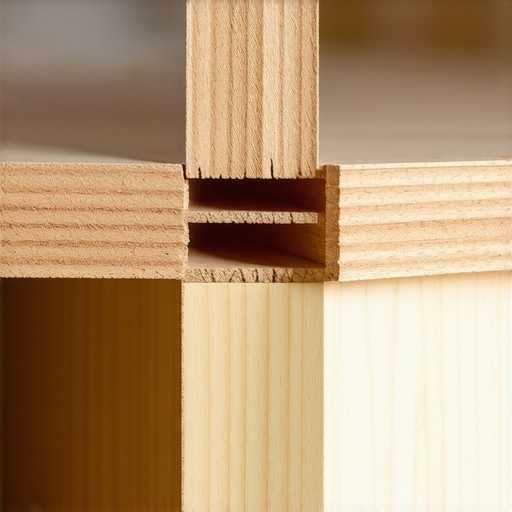 Close-up of a sturdy custom cabinet box showing professional glue and screw assembly techniques.