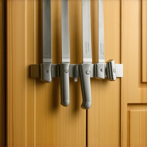 How to Install a Magnetic Knife Strip Inside a Cabinet Door