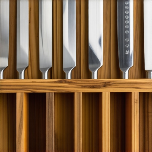 Organized Knife Storage Drawer Solution Custom wooden knife drawer insert in a modern kitchen.