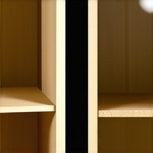 Plywood vs Solid Wood Shelf Comparison Close up showing structural stability of plywood vs solid wood shelving in custom cabinets.