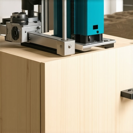 Tool for aligning cabinet handles on custom maple drawers