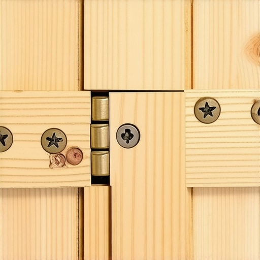 Repairing a stripped screw hole in wood using glue and toothpicks.