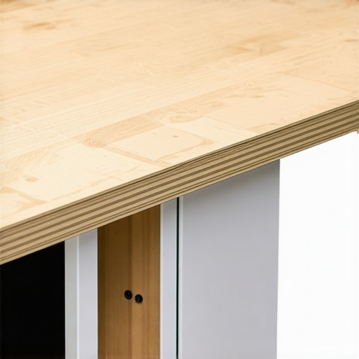 Professional Built-in Desk Bracing and Cable Management Close-up of internal desk supports and cable management for a custom built-in workspace.