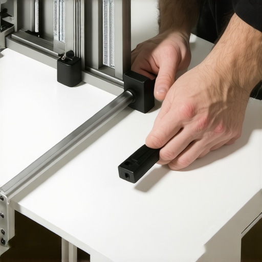 Professional Cabinet Hardware Alignment Tool Using a cabinet hardware jig to align handles on custom cabinets.