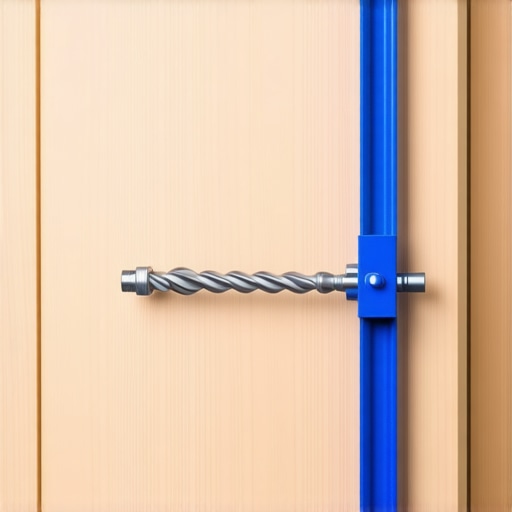 A high-precision tool used to align cabinet handles and knobs during a custom kitchen installation.