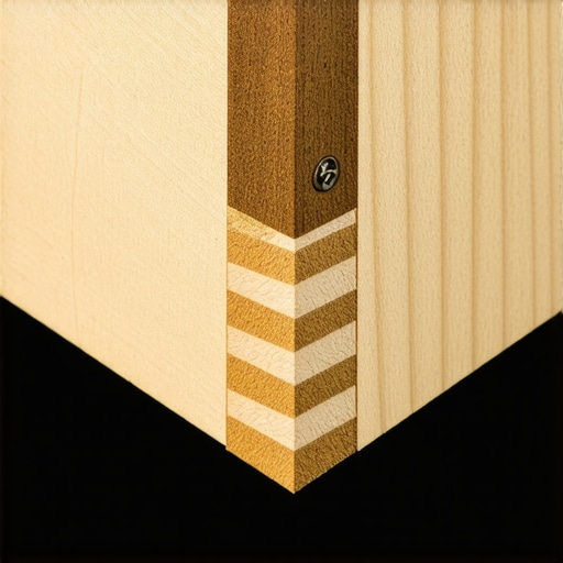 A close-up showing the structural integrity of glued and screwed cabinet boxes.