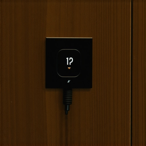 Close-up of a recessed outlet used in an appliance garage for better space management.