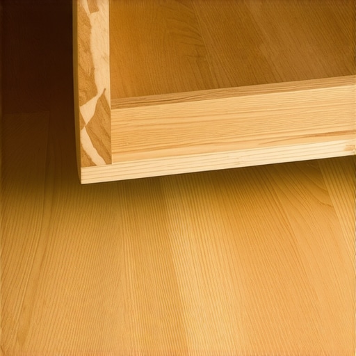 Reinforcing a Kitchen Drawer Bottom Close-up of a wooden support rail being installed under a sagging kitchen drawer for extra strength.