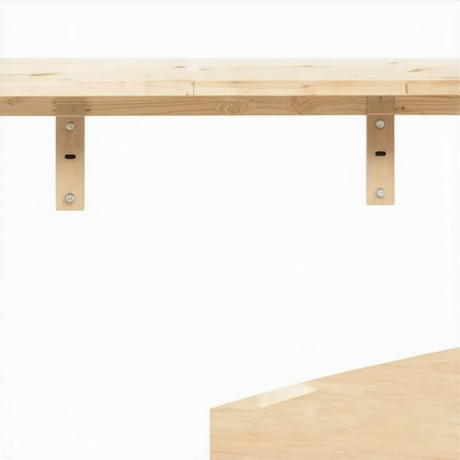 Reinforcing a pantry shelf with wood nosing and cleats Cross-section of a reinforced pantry shelf showing the vertical wood nosing for strength.