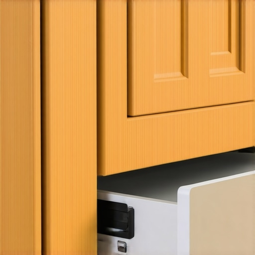 Integrated toekick vacuum with a removable access panel for maintenance.