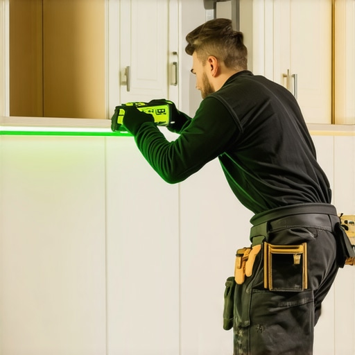 The Laser Level Trick for Hanging Upper Cabinets Perfectly Straight