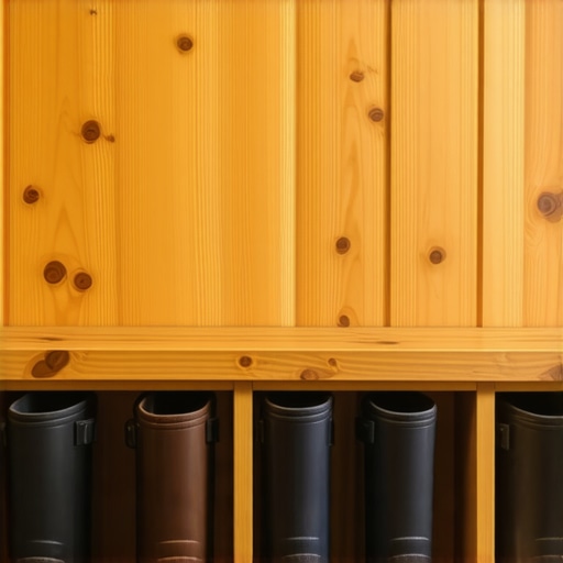 The Mudroom Bench Trick for Storing Tall Winter Boots